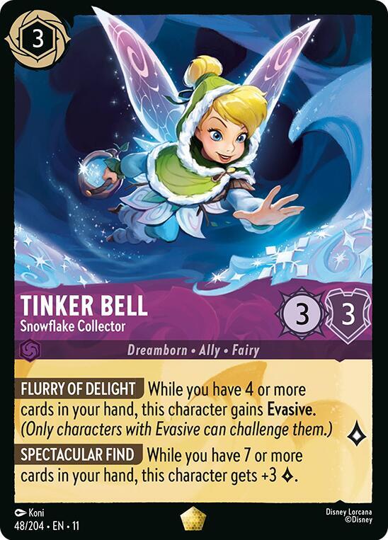 Tinker Bell Snowflake Collector 48/204 card