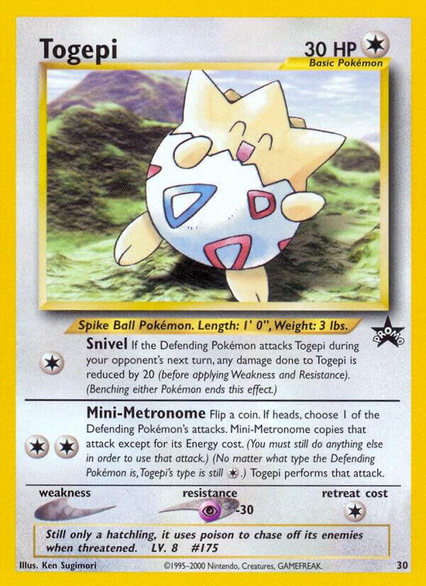 Togepi 30/53 card