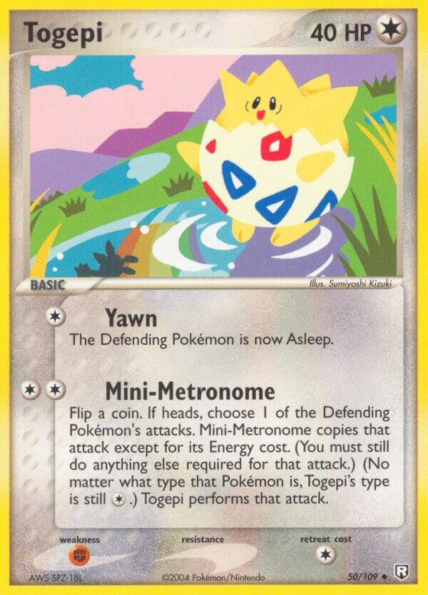 Togepi 50/109 card