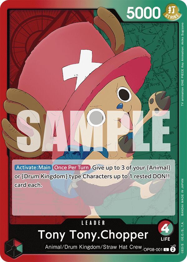 Tony TonyChopper 001 Parallel OP08-001 carta