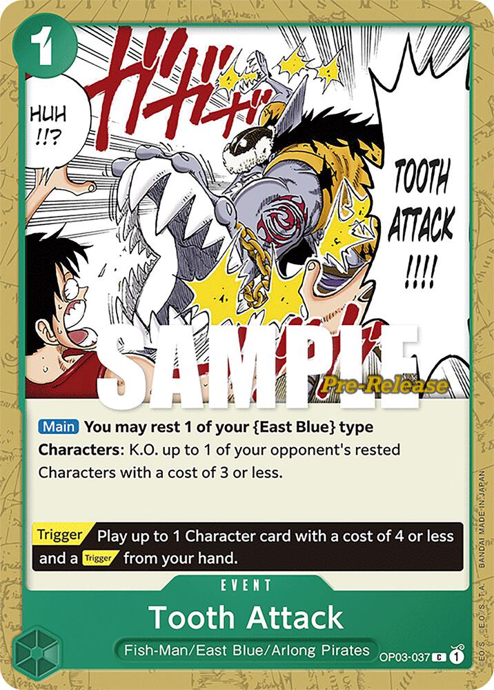 Tooth Attack OP03-037 carta