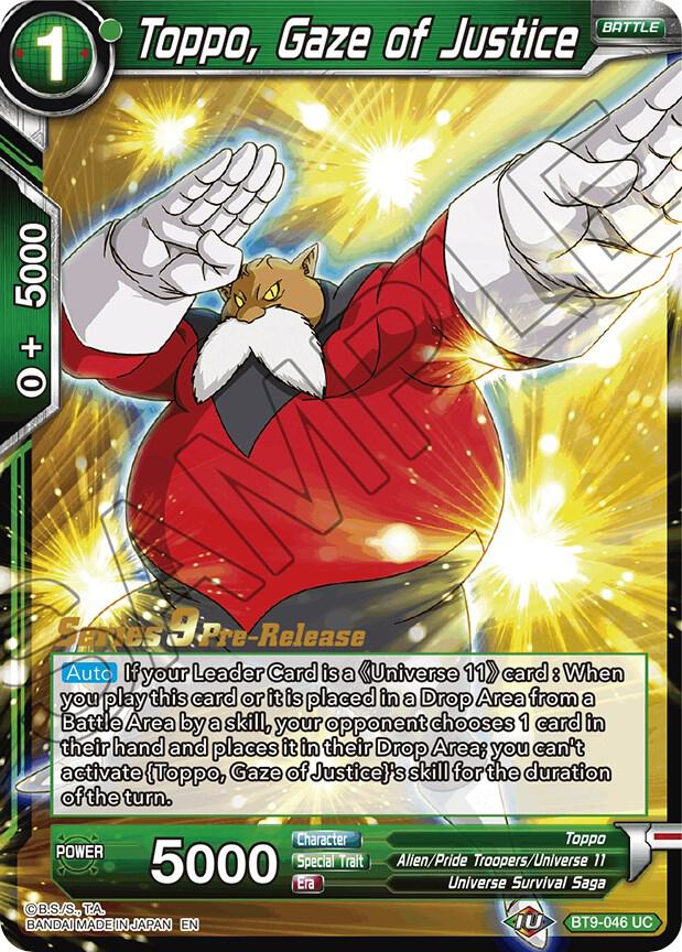 Toppo Gaze of Justice BT9-046