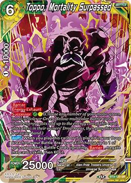 Toppo Mortality Surpassed BT9-120 card