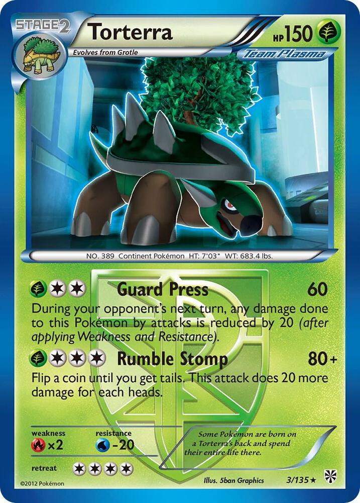 Torterra Team Plasma 3/135 card