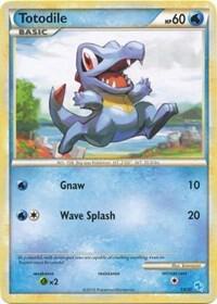 Totodile 1 1/30 card