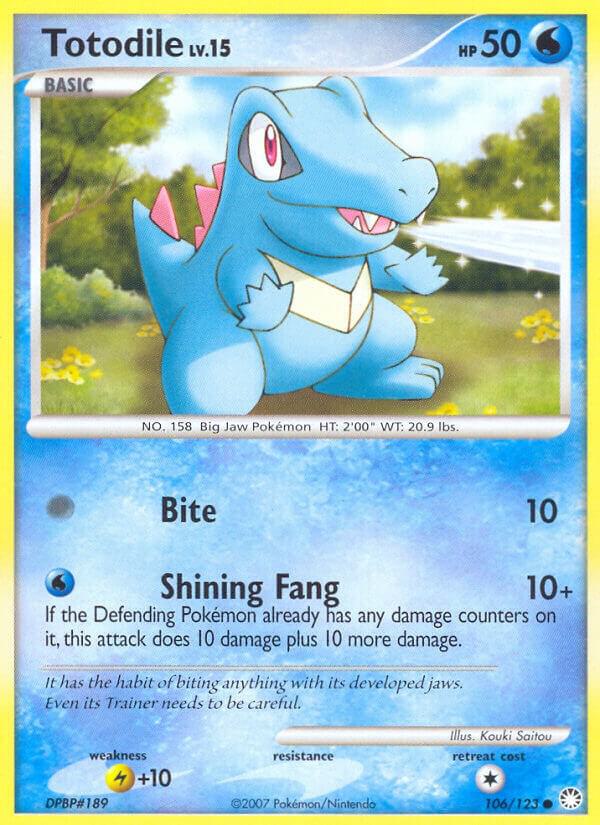 Totodile 106/123 carta