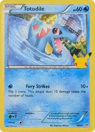 Totodile 18 card