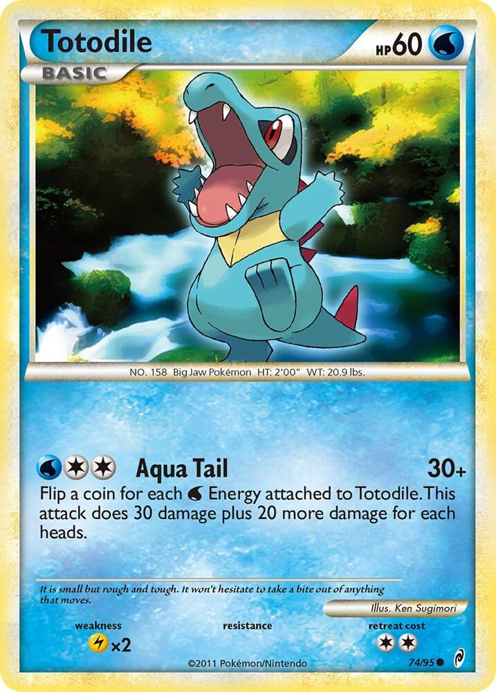 Totodile 74/95 carta