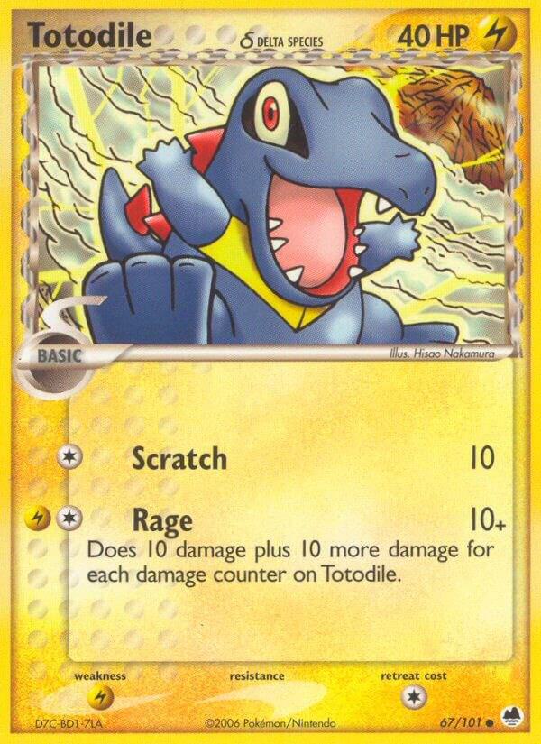 Totodile Delta Species 67/101 card