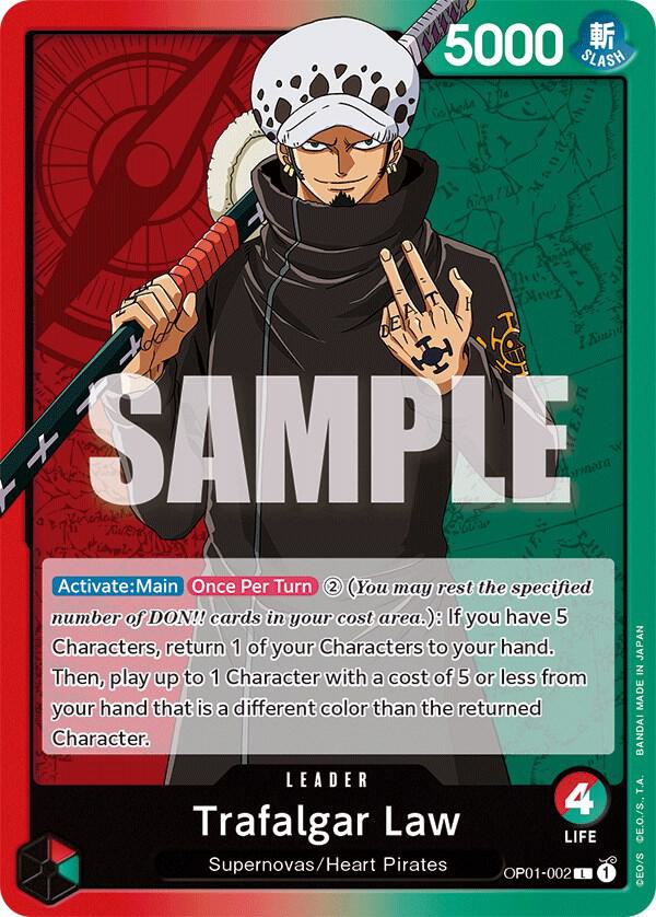 Trafalgar Law 002 OP01-002 card