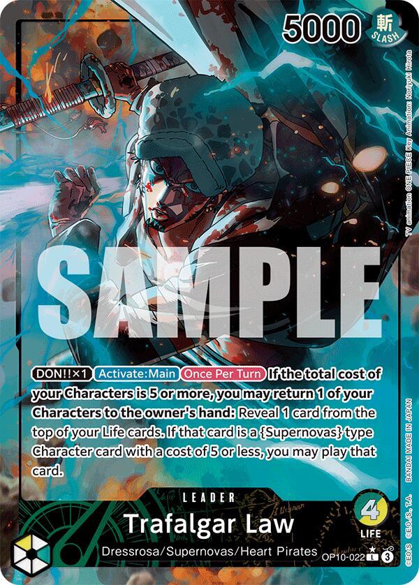 Trafalgar Law 022 Parallel OP10-022 card