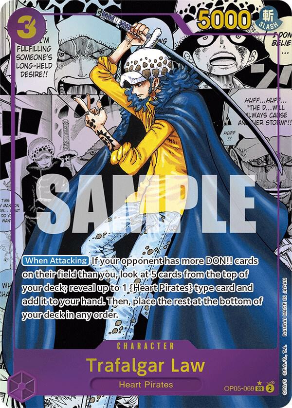 Trafalgar Law 069 Alternate Art Manga OP05-069
