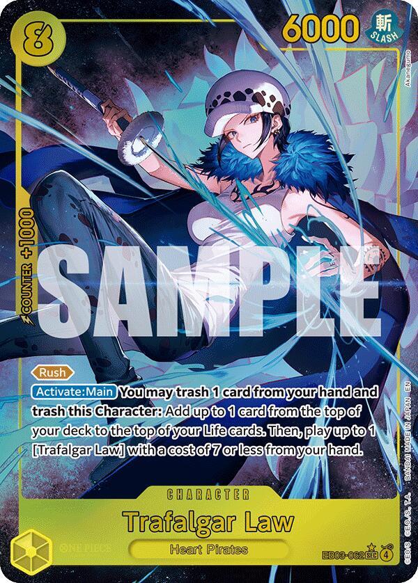 Trafalgar Law Alternate Art EB03-062 card