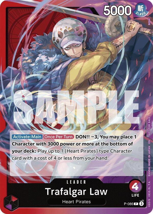 Trafalgar Law OP10 Release Event P-086 card