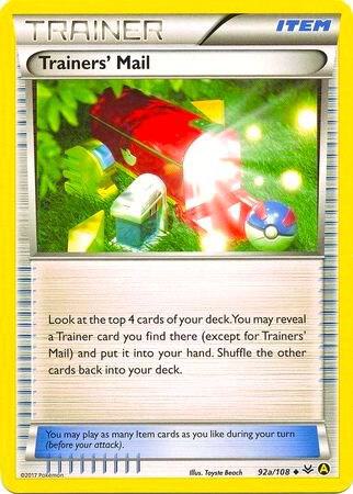 Trainers Mail 92a 108 Non Holo 092a/108 carta