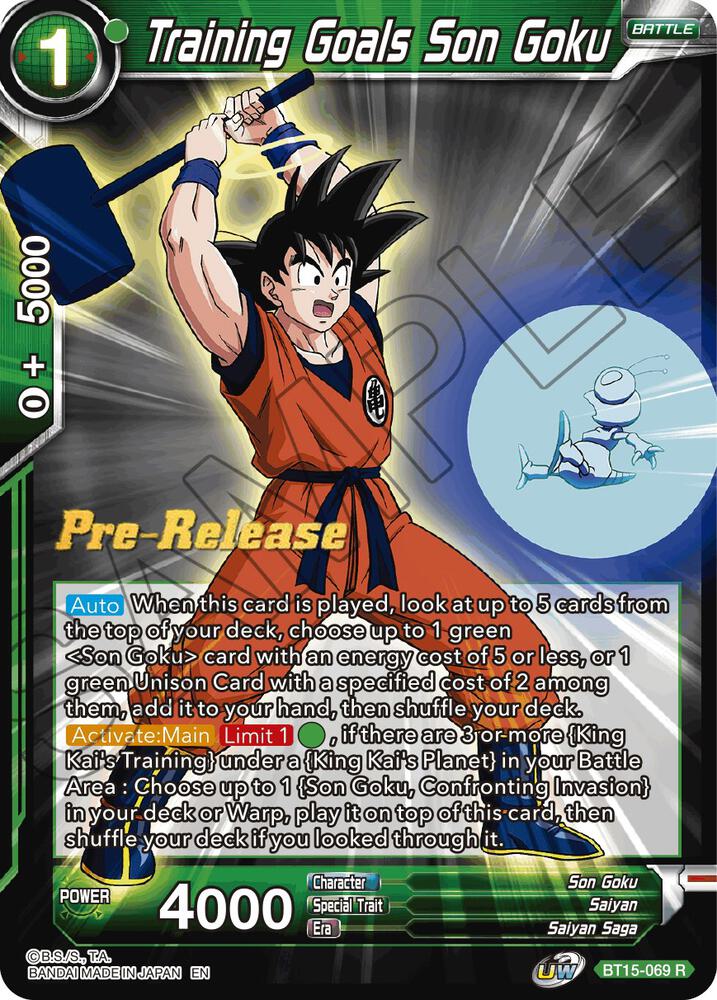 Training Goals Son Goku BT15-069