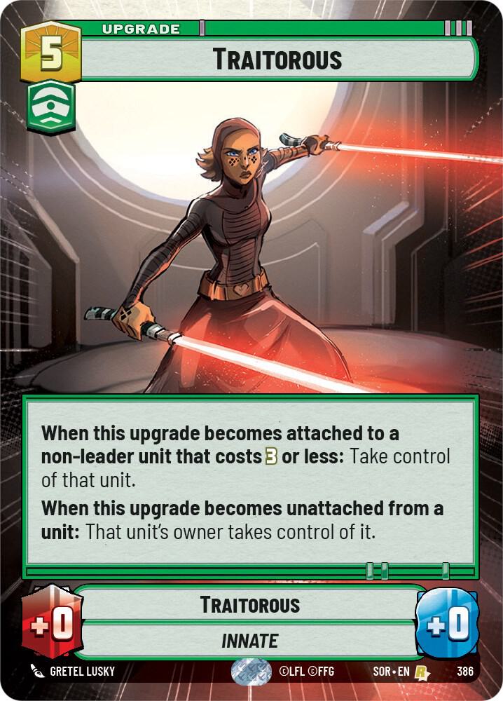 Traitorous Hyperspace 386 card
