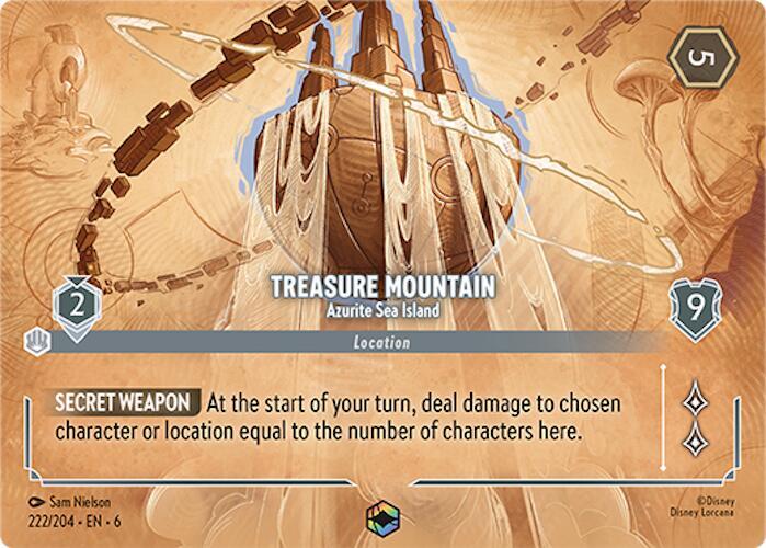 Treasure Mountain Azurite Sea Island Enchanted 222/204 carta