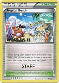 Tropical Beach BW28 Worlds 11 Staff card