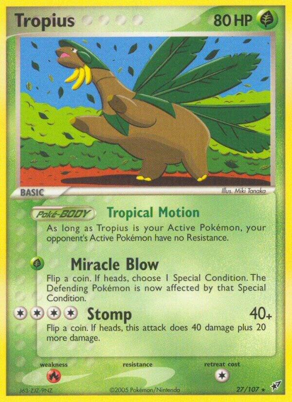 Tropius 27/107 carta