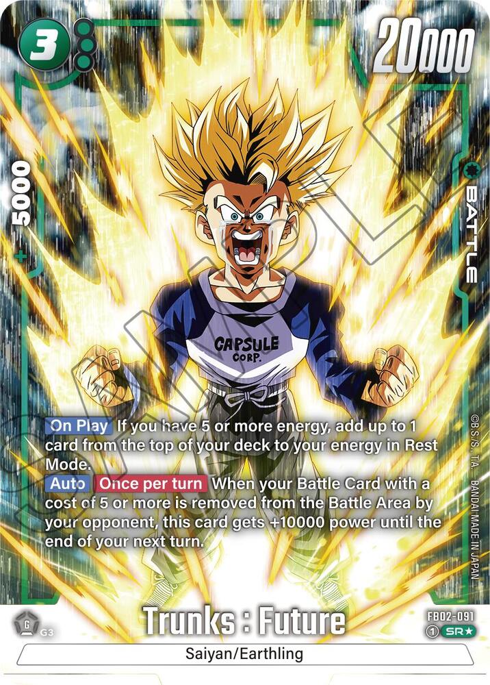 Trunks Future FB02 091 Alternate Art