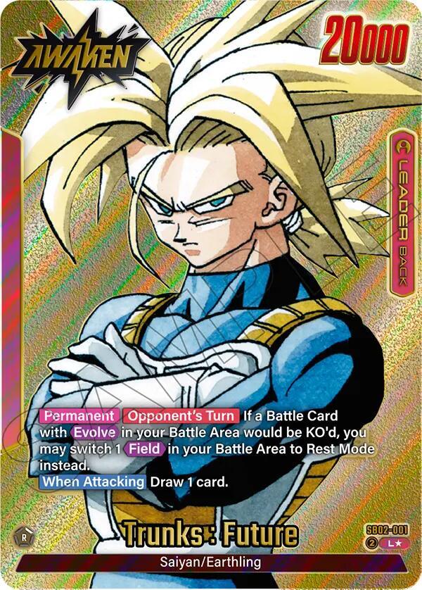 Trunks Future SB02 001 Gold card