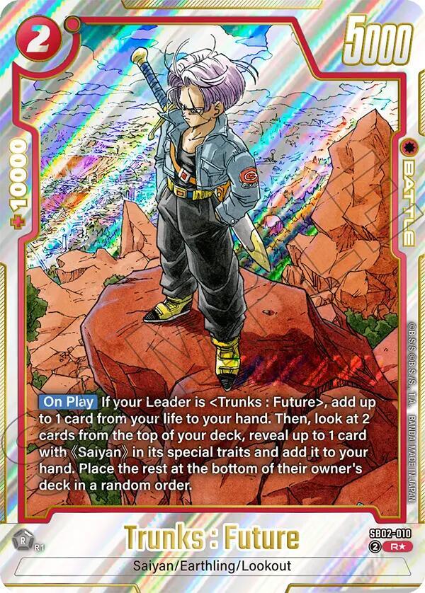 Trunks Future SB02 010 Alternate Art carta