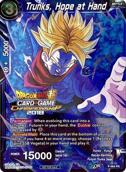 Trunks Hope at Hand P-064 card