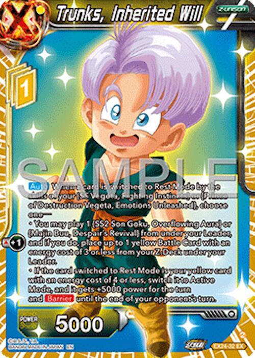 Trunks Inherited Will EX24-32 card
