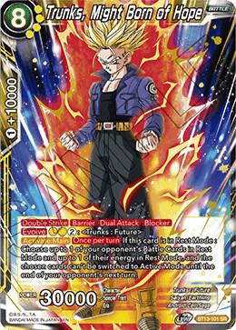 Trunks Might Born of Hope BT13-101 carta