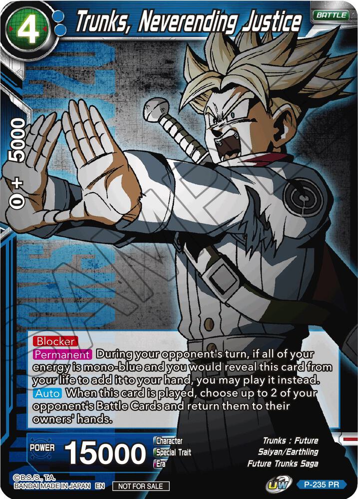 Trunks Neverending Justice P-235 card