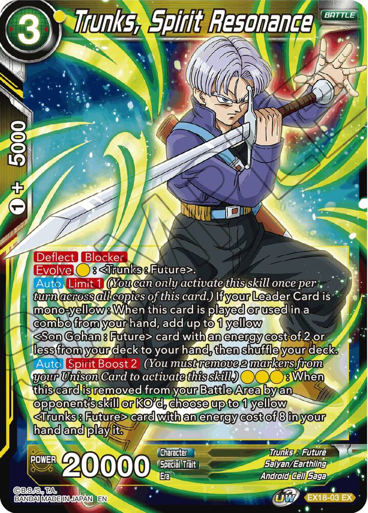 Trunks Spirit Resonance EX18-03