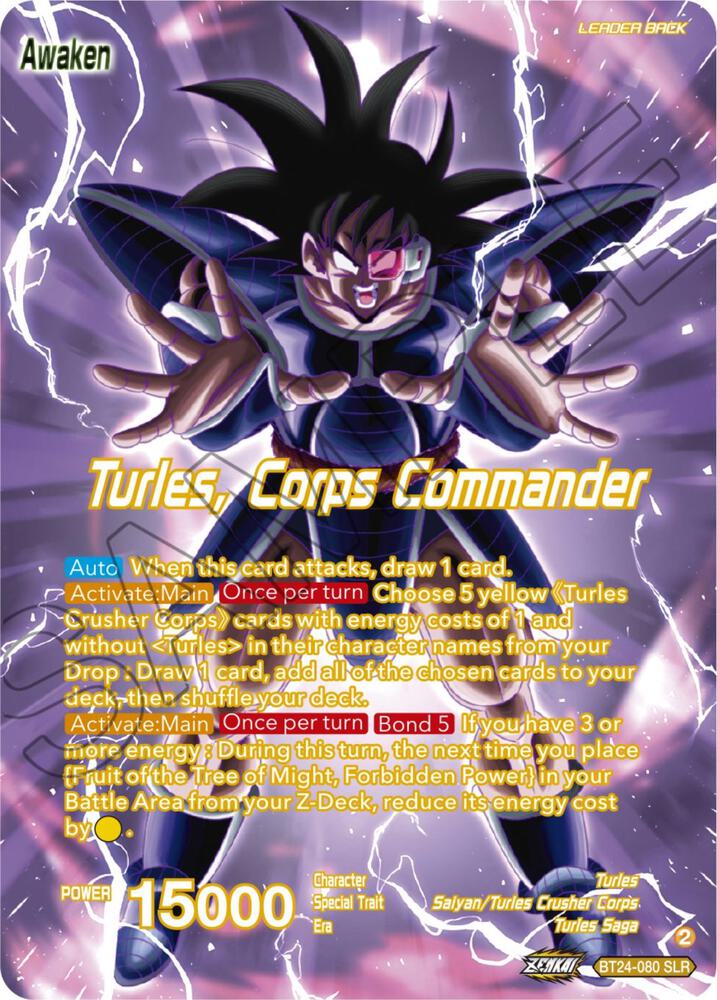 Turles Corps Commander SLR BT24-080