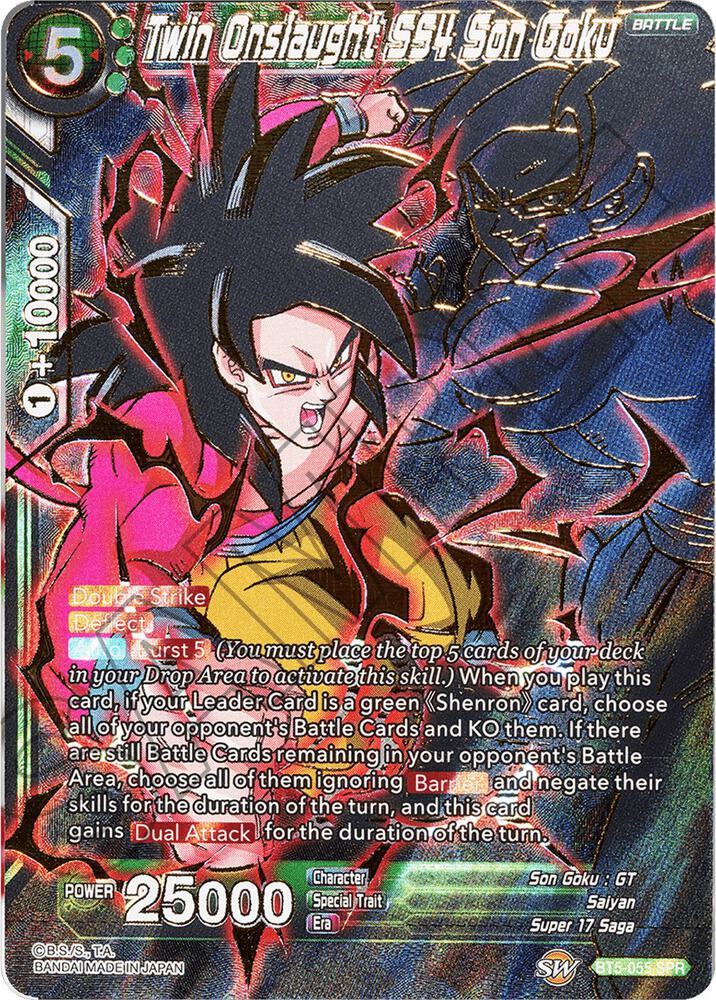 Twin Onslaught SS4 Son Goku BT5-055