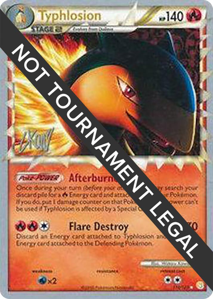Typhlosion 2011 Christopher Kan 110/123 card
