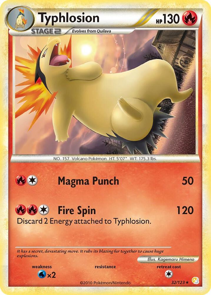 Typhlosion 32/123 card
