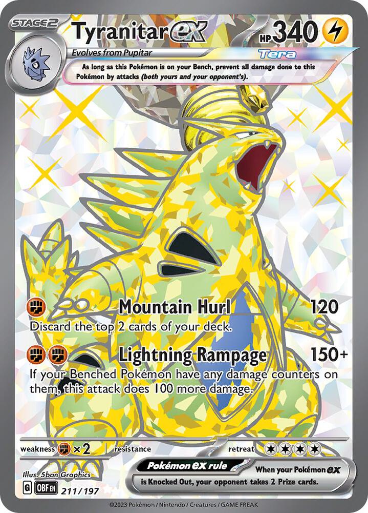 Tyranitar ex 211 197