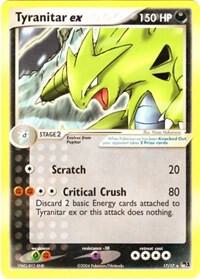 Tyranitar ex Non Holo 017/017 card