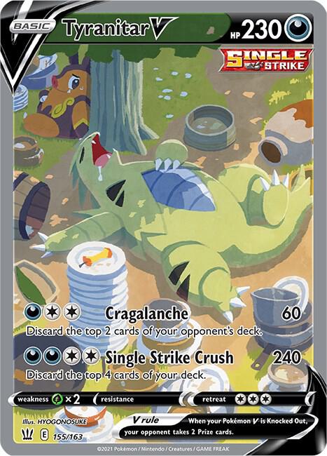 Tyranitar V Alternate Full Art 155/163