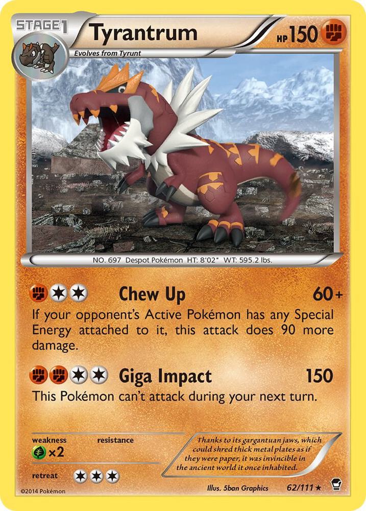 Tyrantrum 62/111 card
