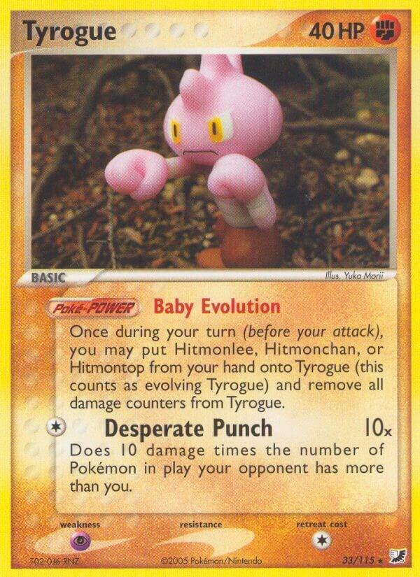 Tyrogue 33/115 card