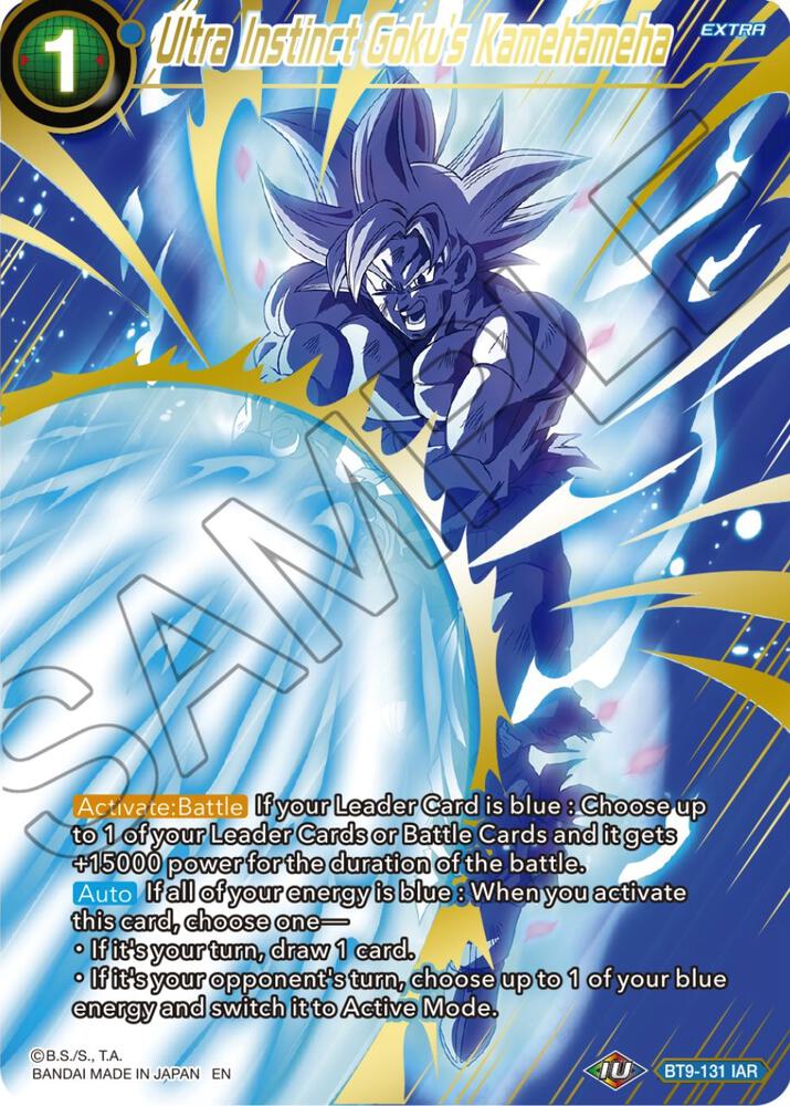 Ultra Instinct Gokus Kamehameha BT9-131