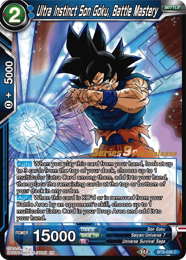 Ultra Instinct Son Goku Battle Mastery BT9-026 card