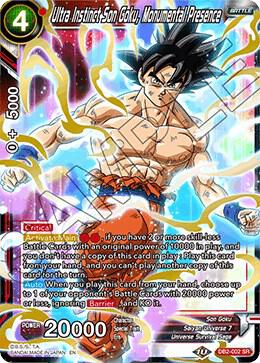 Ultra Instinct Son Goku Monumental Presence DB2-002 card