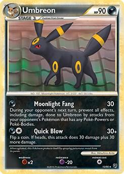 Umbreon 10 90 010/090 card