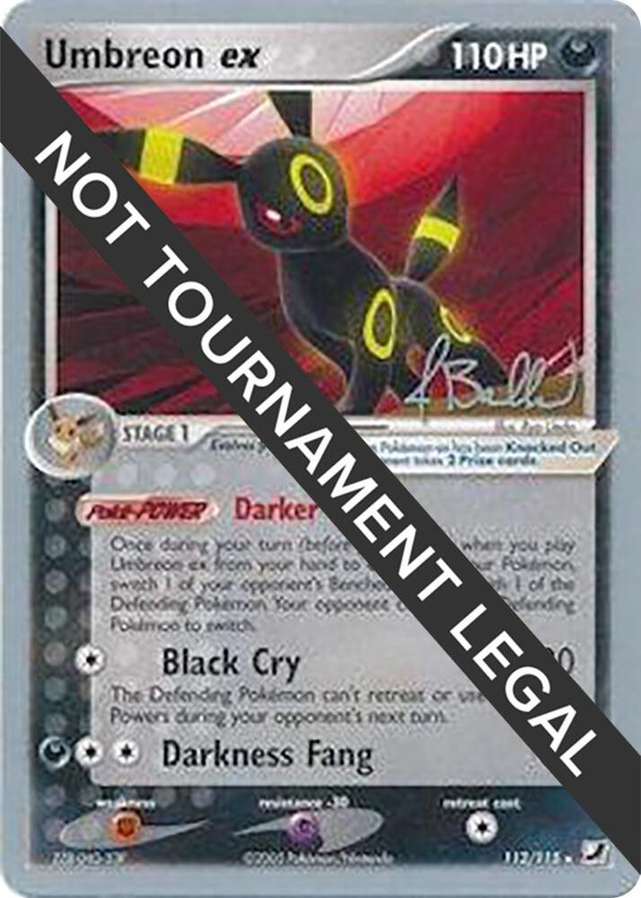 Umbreon ex 2006 Jimmy Ballard 112/115 card