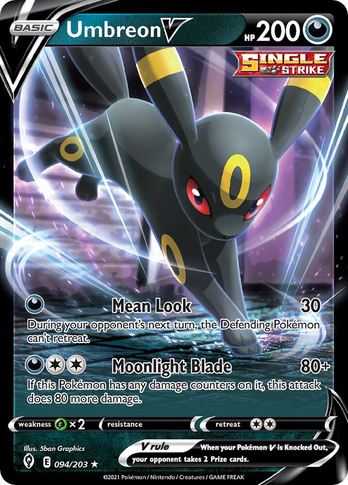 Umbreon V 094 203 Non Holo card