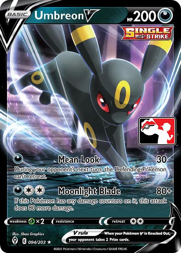 Umbreon V 94/203 card