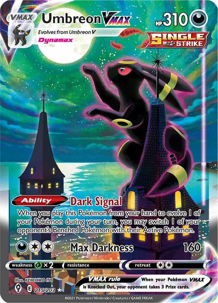 Umbreon VMAX Alternate Art Secret 215/203