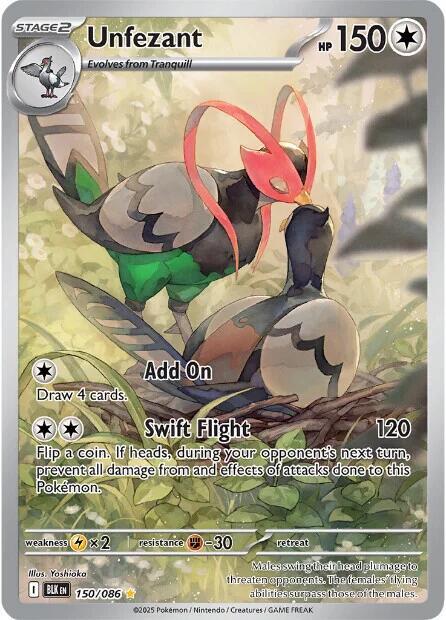 Unfezant 150 086 card